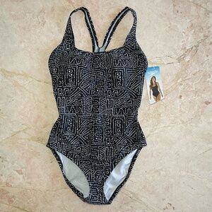 *NWT* Speedo 90s Print One Piece Swimsuit